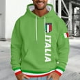 thumbnail image 2 of Men's Hoodies Pullover Hoodies Sweatshirts Italian Print Letter Graphic Hoodie Pullover Sweatshirt Casual, 2 of 4
