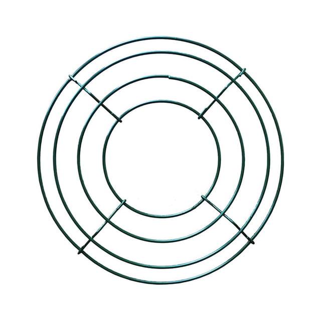 Couronne Ronde en Métal 10 Pouces en Forme de Cœur Durable pour Couronnes DIY en Vacances