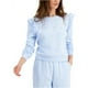 thumbnail image 1 of INC Womens Stars Sudadera, Azul, XS, 1 of 2