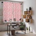 thumbnail image 5 of Spring Flowers Kitchen Curtains 63 Inch Length, Country Retro Floral Botanical Pink Tiers Curtains for Living Room Berdoom Bathroom, Light Filtering Drapes Window Treatment 2 Panels 42"Wx63"L, 5 of 8