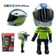thumbnail image 3 of Motocicleta Figura de Acción Niño Juguetes Motocicleta Modelo Motocicleta de escritorio con articulaciones móviles Q Versión Figuritas de colección para niños adultos, 3 of 8