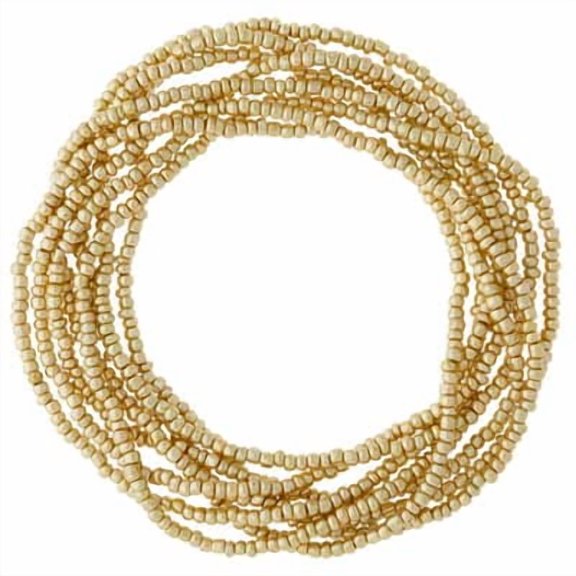 12 Pack: Light Gold Glass Seed Beads - 6/0 by Bead Landing