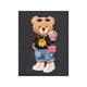 thumbnail image 2 of Camiseta Blusa De Manga Corta Con Cuello Redondo Impresa De Oso Para Mujer Color Negro Talla Chica Marca Emil SaEs, 2 of 4