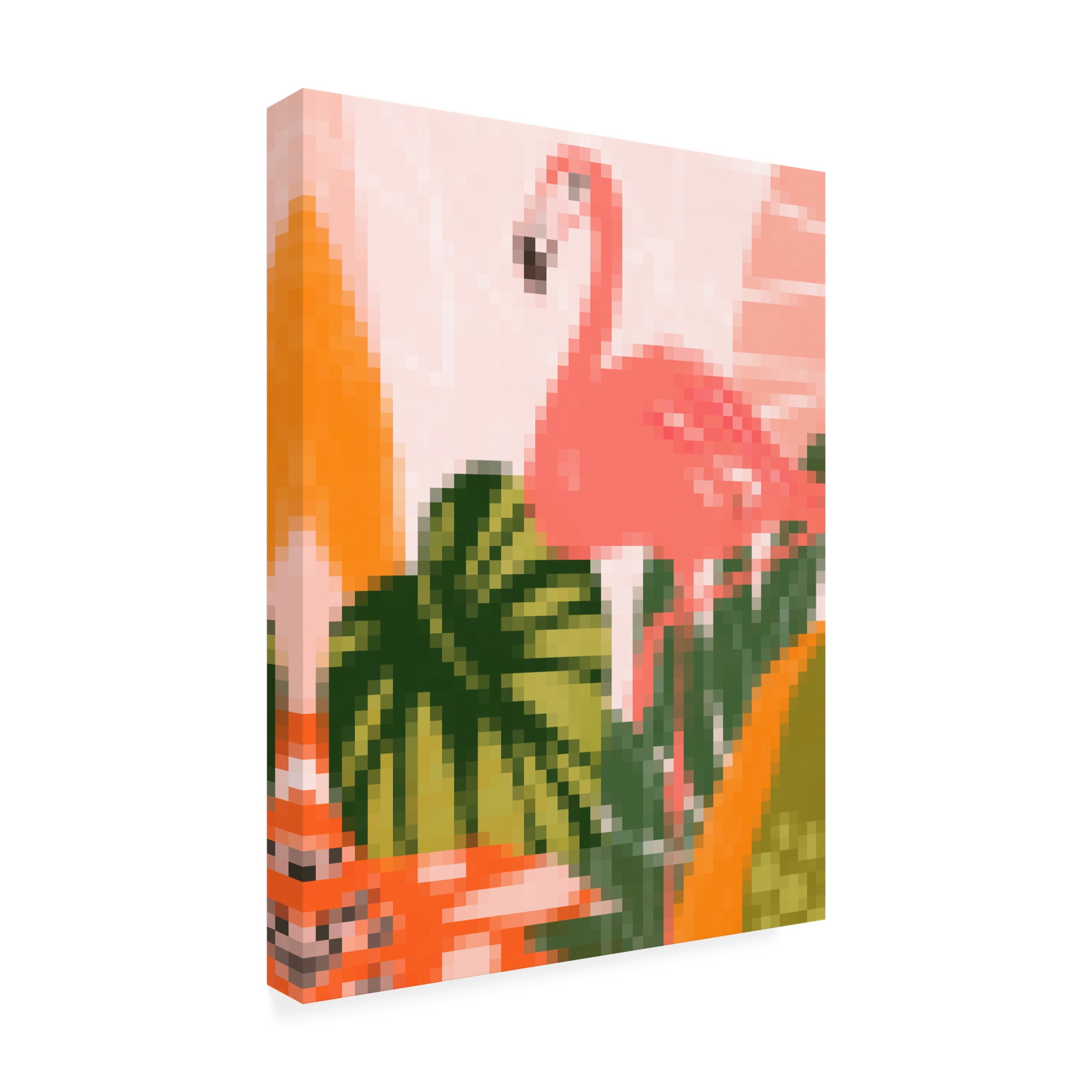 Trademark Fine Art June Erica Vess Pixel Tropics II Canvas Wall Art