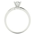 thumbnail image 4 of Solitaire Engagement Ring for Women - 0.5ct Moissanite in 14K White Gold Promise Ring, 4 of 6