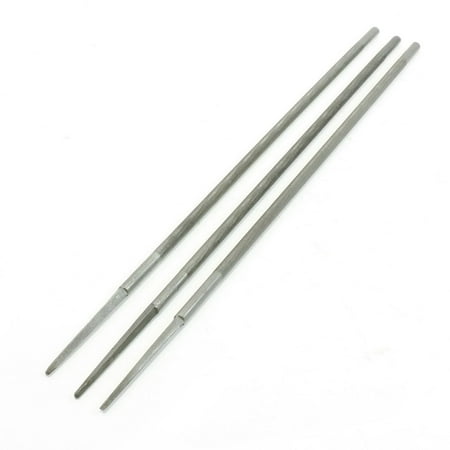 Unique Bargains 3 Pieces Maintenance File 245 x 4mm for Electric Petrol Chain Saw