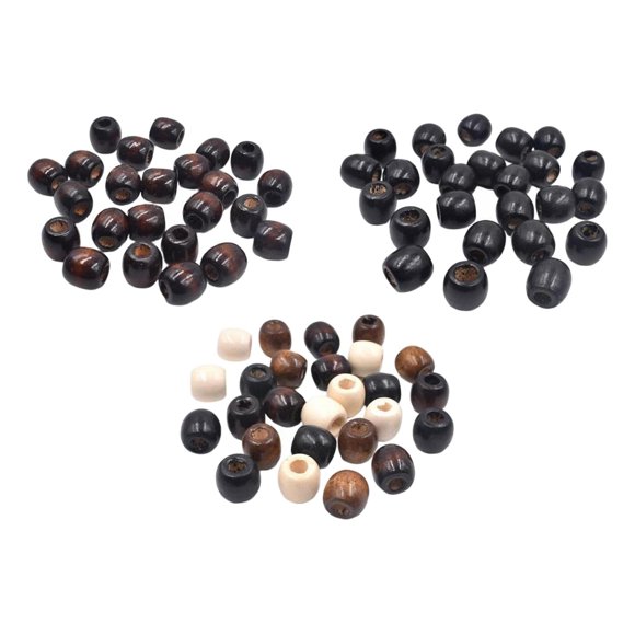 de Madera con Gran Agujero Vintage Craft Beads Pulsera Threading BLESIY Cuentas espaciadoras