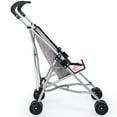 thumbnail image 3 of Bayer Design Grey Doll Umbrella Stroller - Dolls up to 18",  W/ Seat Belt & Double Wheels, Pretend Play, Kids 3+, 3 of 6
