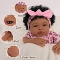 thumbnail image 6 of 17'' Reborns Boy Twinnie - Real Life Poseable African American Toddler Baby Dolls, 6 of 6