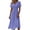 Light Purple, variant on Noric Women Summer Maxi Dresses Short Sleeve V Neck Wrap A Line Flowy Casual Long Dresses