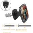 thumbnail image 3 of 4 Pcs Cabinet Handle Drawer Pulls Unique Pangolin Knobs with Screws Square Furniture Office Cabinet Knob Decoration, 3 of 7