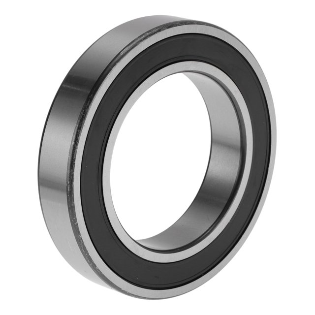 Rodamientos de bolas de ranura profunda 6012DDU de Bargains Únicos 60x95x18mm P4 con doble sello de goma lubricados 1 Pcs Car Tone Plateado, Negro