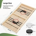 thumbnail image 2 of Fast Puck Game - Super Winner Puck Board Games for a Family Game Night & Party with Friends | Wooden Hockey Table | Rapid Battle Speed String Puck Game, 2 of 6