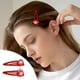 thumbnail image 2 of Xihbxyly dia del primer ministro Horquilla navideña Dibujos animados Lindo Papá Noel Horquilla para el cabello Alce Muñeco de nieve Niña Pinza para el cabello con flecos, 2 of 5