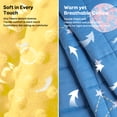 thumbnail image 3 of Sivio Weighted Blanket for Kids, Reversible Soft Minky Fleece & Cotton All Season Cozy Heavy Blanket, Improves Sleep Quality for Bed, Sofa, Nursery, Blue Star Moon 5lbs 36"x48", 3 of 8