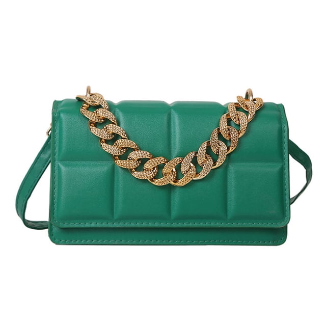Lindo bolso de mano y cartera de piel sintética para citas y desplazamientos diarios. Verde