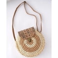 thumbnail image 2 of CoCopeaunt Women Straw Beach Bags Round Summer Shoulder Tote Bag Handwoven Rattan Crossbody Satchel Handbags Purse, 2 of 7
