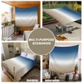 thumbnail image 6 of Navy Blue Beige Ombre Cream Tapestry for Bedroom Wall Hanging Tapestry, Modern Abstract Art Aesthetics Ceiling Backdrop Tapestries Poster Blanket Wall Decor for Teens Room Living Room Dorm 39" x 59", 6 of 8