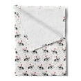 thumbnail image 2 of Cartoon Soft Flannel Fleece Blanket, Illustration of Continuous Anteater Along Beanie and Hearts Scattered Around, Cozy Plush for Indoor and Outdoor Use, 50" x 70", Coral Dark Taupe, by Ambesonne, 2 of 5
