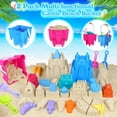 thumbnail image 2 of Castillo de arena FUSPWEAO de Beach Toys para niños con balde y bolsa, 2 of 6
