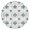 Bohemia, variant on Round Tablecloth with Elastic Edge and Floral Pattern, Made of Polyester Fabric, Water-Resistant, Fits 44-52 Inch Tables for Everyday Use