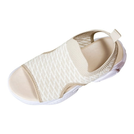 

Women Sandals Fashion Summer New Pattern Open Toe Breathable Thick Sole Flat Bottom Comfortable Non Slip Slip On Shoes Sandals for Women Pumps Women Sandals Offer