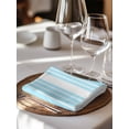 thumbnail image 6 of Aqua White Stripe Cloth Napkins Set of 4 Reusable Dinner Napkins, Modern Rustic Vertical Striped Cocktail Napkin Washable Table Napkins for Wedding/Holiday Party/Baby Shower 20"x20", 6 of 7