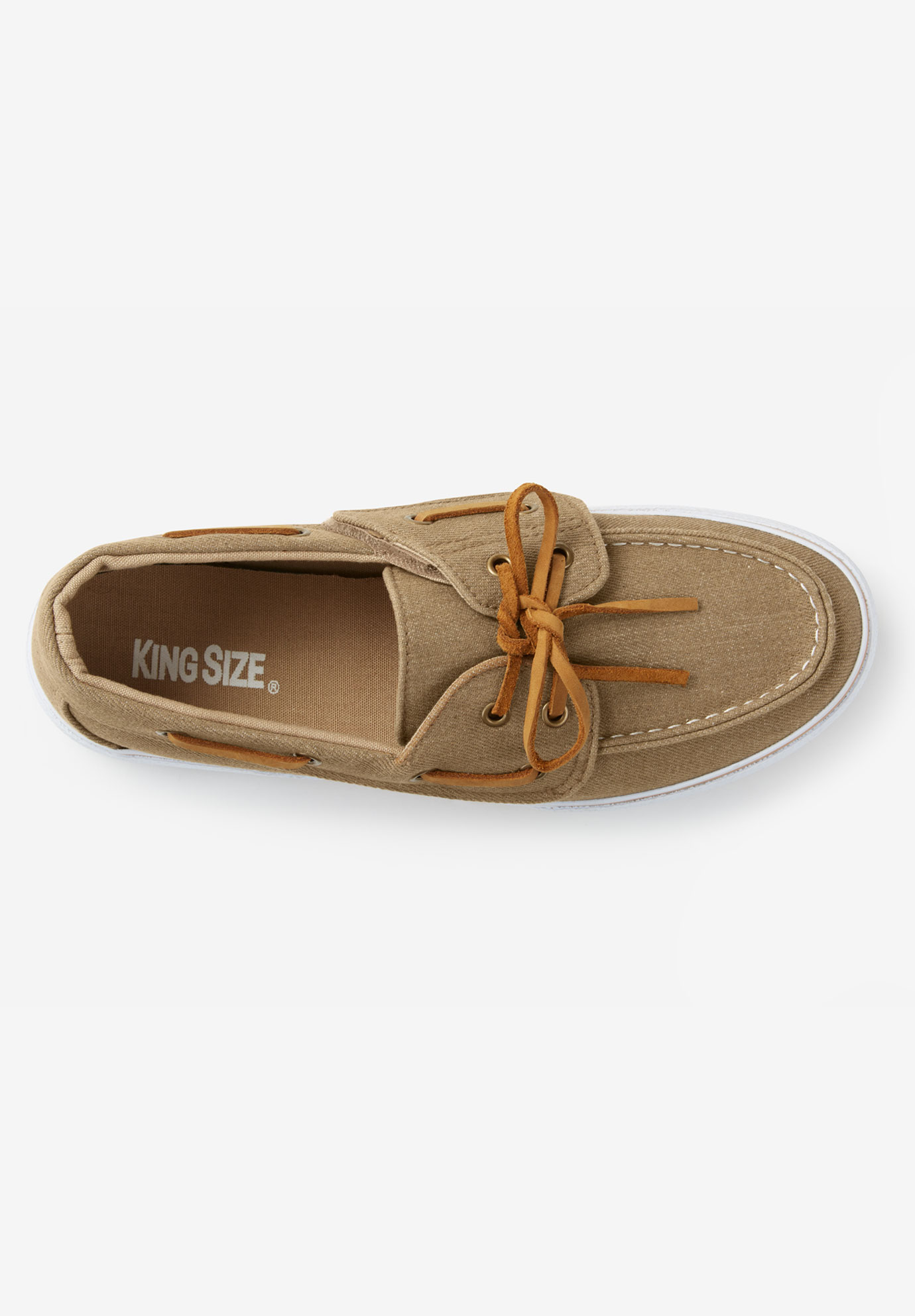 Kingsize Men's Big & Tall Canvas Boat Shoe Loafers Shoes - image 3 of 6