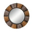 thumbnail image 2 of DecMode Traditional 32 Inch Iron Round Scrollwork Wall Mirror, 2 of 4