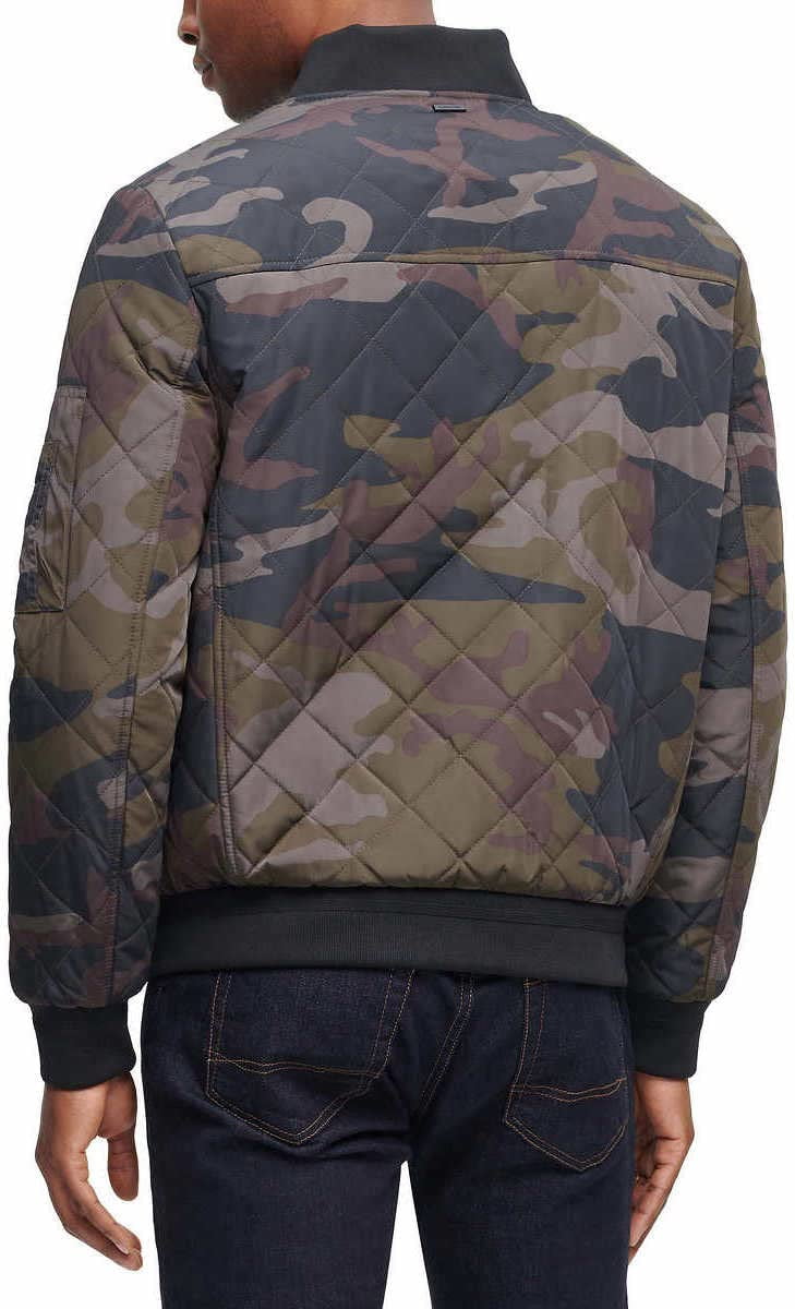 iets Vergemakkelijken Patois Calvin Klein Mens Lightweight Quilted Bomber Jacket(Olive Camo M) -  Walmart.com
