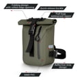 thumbnail image 3 of Mistaha Convenient Army Green Motorcycle Leg Pouch with Foldable Roll-Top Design, Reflective Strip and Large Capacity - Ideal for Outdoor Riding and Waterproof Storage, 3 of 6