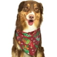 thumbnail image 6 of Disketp X-mas and New Year Dog Bandanas 1PC Triangle Adjustable Puppy Bandana Bib Handkerchief for Large Medium Girl Dogs Pets Gift, 6 of 6