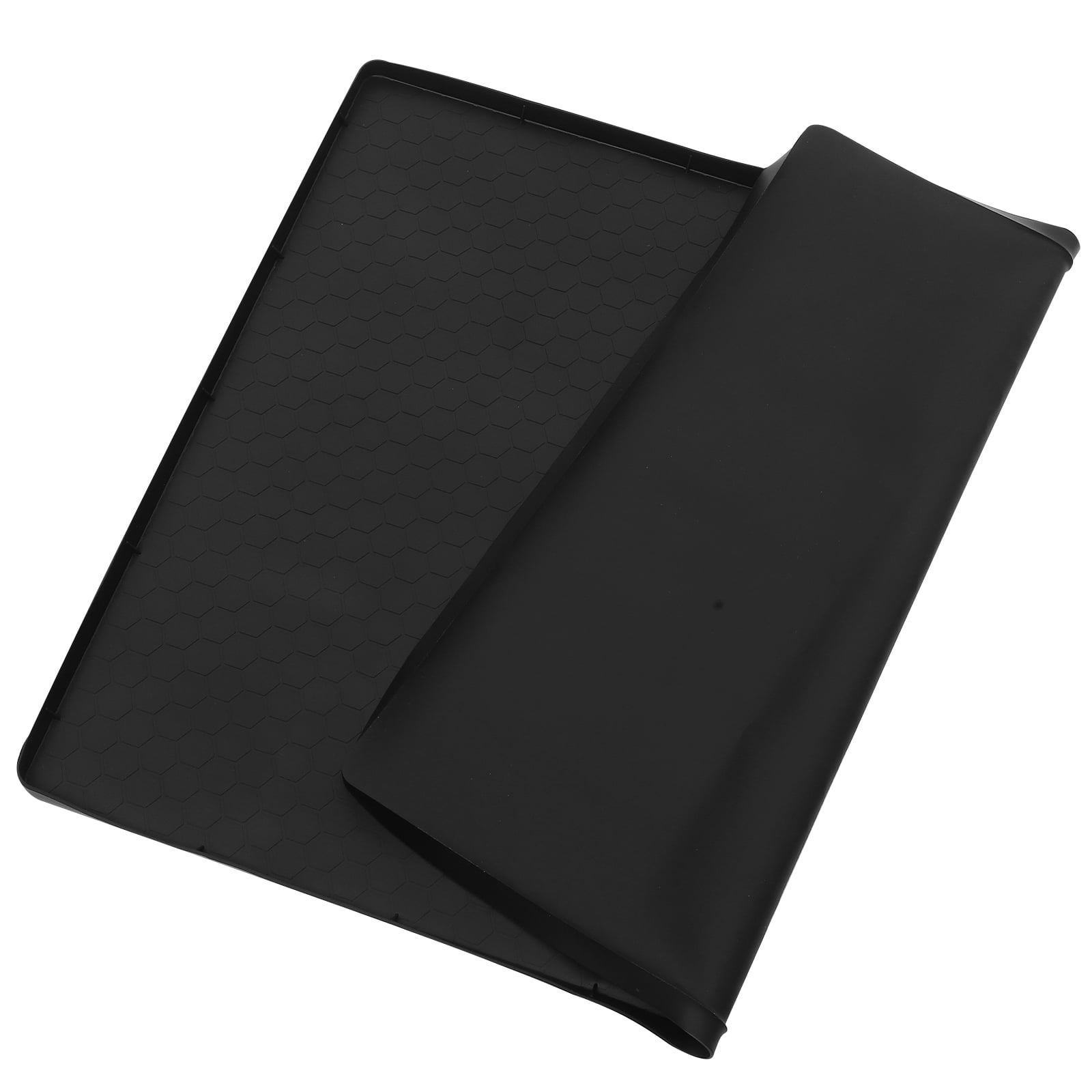 HOMEMAXS  Kitchen Cabinet Mats Basin Liners Organizers and Storage under Sink Black