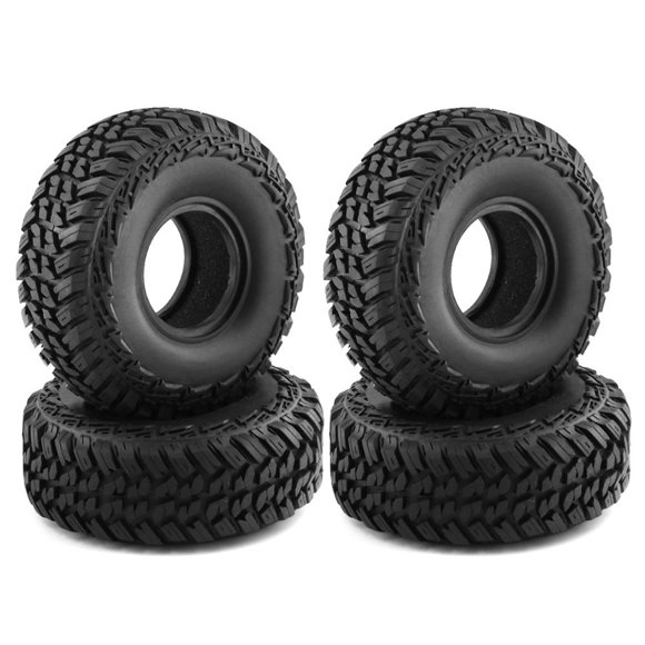 CNKOO 120mm Crawler Tires 4PCS Micro Rubber Tires for 1/10 RC Crawler Car for Traxxas TRX4 for Axial SCX10 90046