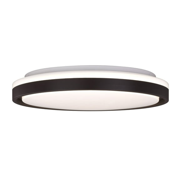 Ellie 16.25-in W Integrated LED Bronze Contemporary Flush Mount Ceiling Light Fixture