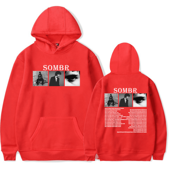 Sombr Merch 2025 Tour Chandail à Capuchon Unisexe Hommes Femmes Chandail à Manches Longues Chandail de Rue Hauts