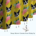 thumbnail image 6 of Yellow Boston Terrier and Flower Shower Curtain 72"x72" ,Bathroom Decorative Shower Curtains Set with 12 Hooks,Modern Waterproof Washable Shower Curtain, 6 of 6