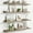 Grey, variant on Floating Picture Ledge Shelves for Wall Set of 4, 24 Inch Wall Shelves with Lip Long Large Nursery Book Shelf for Toys Storage Kids Bookshelf Wall Mounted Living Room Bedroom Decor Frames