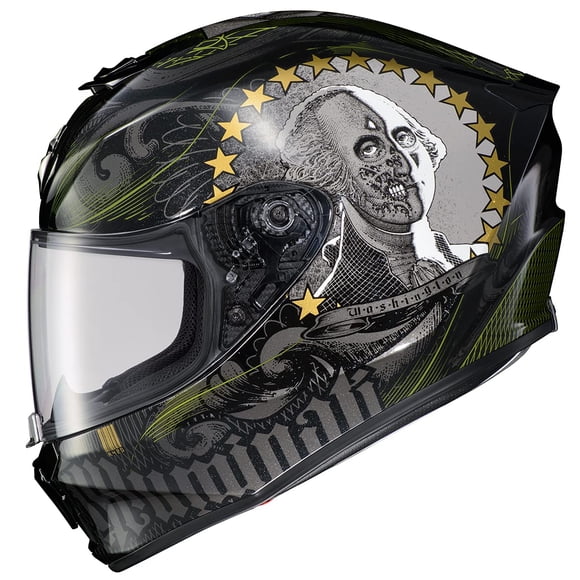 Casco de moto ScorpionExo R420 Full Face Illuminati 2 negro