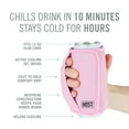 thumbnail image 3 of Host Insta-Chill Slim Can Sleeve for Beer, Soda, Seltzer, Juice Cans, Pink, 3 of 7