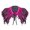Rose Red, variant on Cosplay Feather Shrug Shawl Great for Stage Performances and Fashion Shows