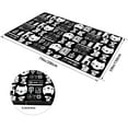 thumbnail image 5 of Game Rug Teen Boys Carpet with Game Controller Decoration, 3D Gaming Rugs for Boys Bedroom Living Room Playroom, Non-Slip Gamer Carpet Children Gaming Area Rugs (Black&White, 79" x 59"), 5 of 8
