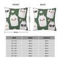thumbnail image 3 of Rateoe Alpaca Faces Pattern Throw Pillow Cover Premium Pillow Stuffer Sham Square for Decorative Cushion Bed Couch Sofa(Pillow insert not included), 3 of 8