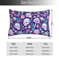 thumbnail image 2 of Salouo mushroom rainbow Skull cartoon Pattern Pillow Cases,1PC Pillow Covers with Envelope Closure Decorative Pillow Case for Bed Couch,Pillows Not Included-14"x20", 2 of 6