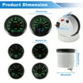thumbnail image 3 of Conjunto de 6 Medidores Unique Bargains 3-3/8" 85mm Velocímetro GPS Tacómetro, 2-1/16" 52mm Medidores de Presión de Aceite, Nivel de Combustible, Temperatura del Agua, 3 of 7