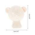 thumbnail image 2 of Unique Bargains 2Pcs Lightweight Bears-Shaped Toothbrush Covers for Travel Plastic Transparent White, 2 of 5