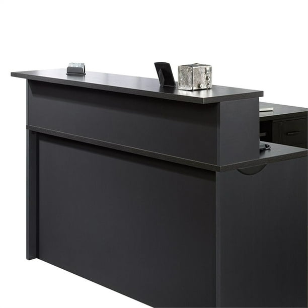Sauder Via Reception Desk in Bourbon Oak Walmart