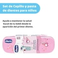 thumbnail image 2 of Set de Cepillo y Pasta de Dientes Chicco Rosa para Niños, 2 of 5