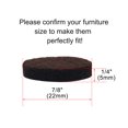thumbnail image 2 of Unique Bargains Felt Furniture Pads Round 7/8' Self Adhesive Anti-scratch Floor Protector 70pcs, 2 of 7