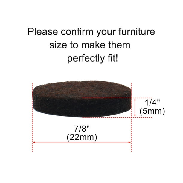 Felt Furniture Pads Round 7/8 Self Adhesive Anti-scratch Floor Protector  70pcs 